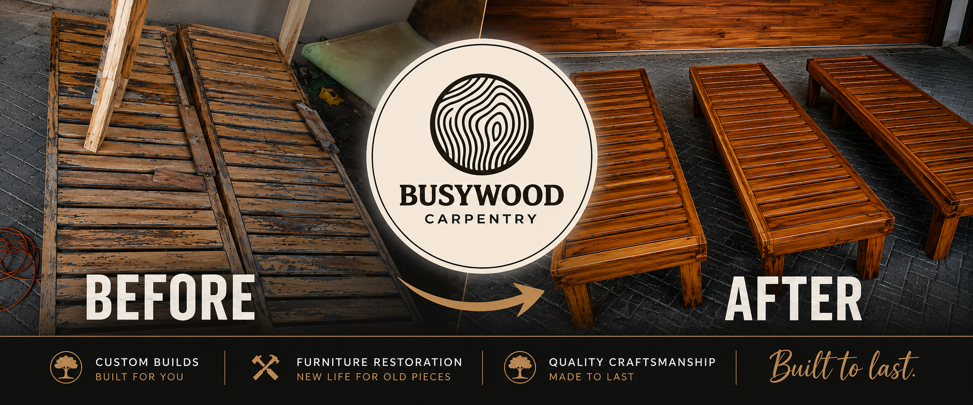Busywood before and after restoration hero image